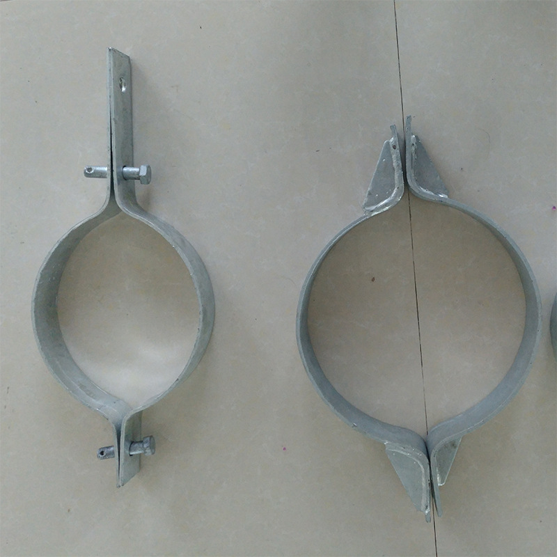山东海虹电力金具光缆抱箍杆用热镀锌卡箍U型抱箍可来图定做