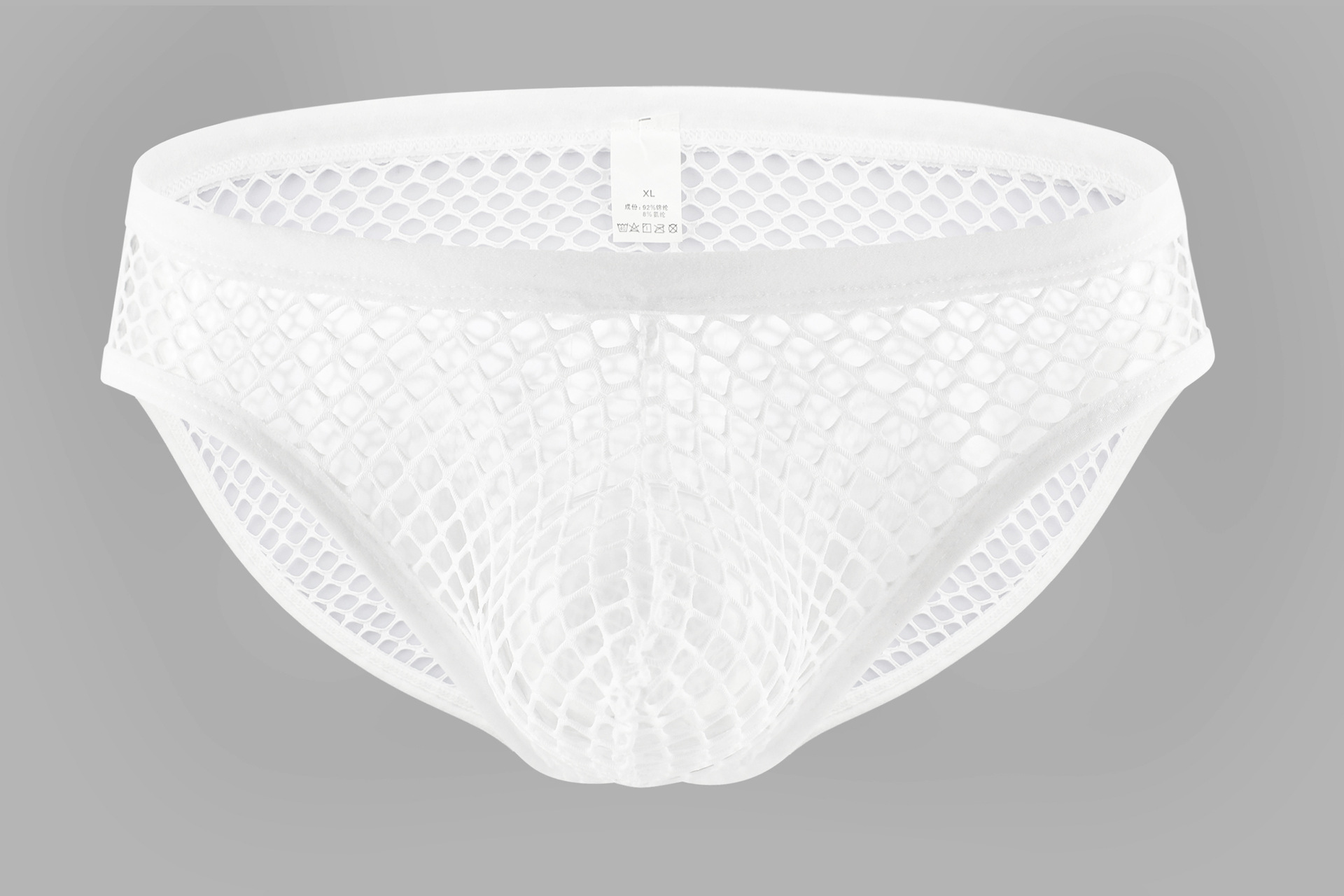 Calzoncillos para hombres de malla ultrafina suelta transpirable de verano transpirable transparente juvenil calzoncillos de moda