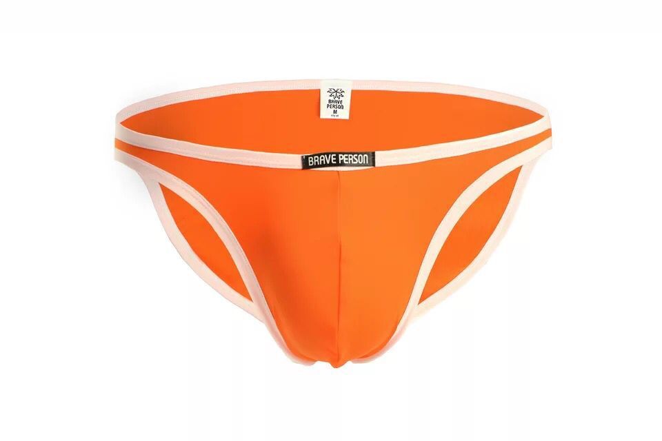 BRAVE PERSON Fearless Captain Men's Triangle Panties Bikini Fitness Sports Pants