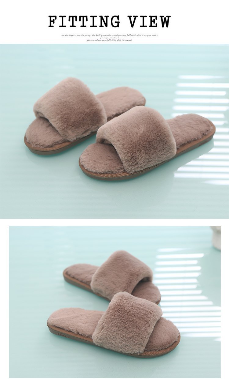 Solid Color Cotton Slippers NSKJX71183