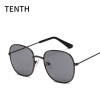 Square metal children's fashionable sunglasses, glasses