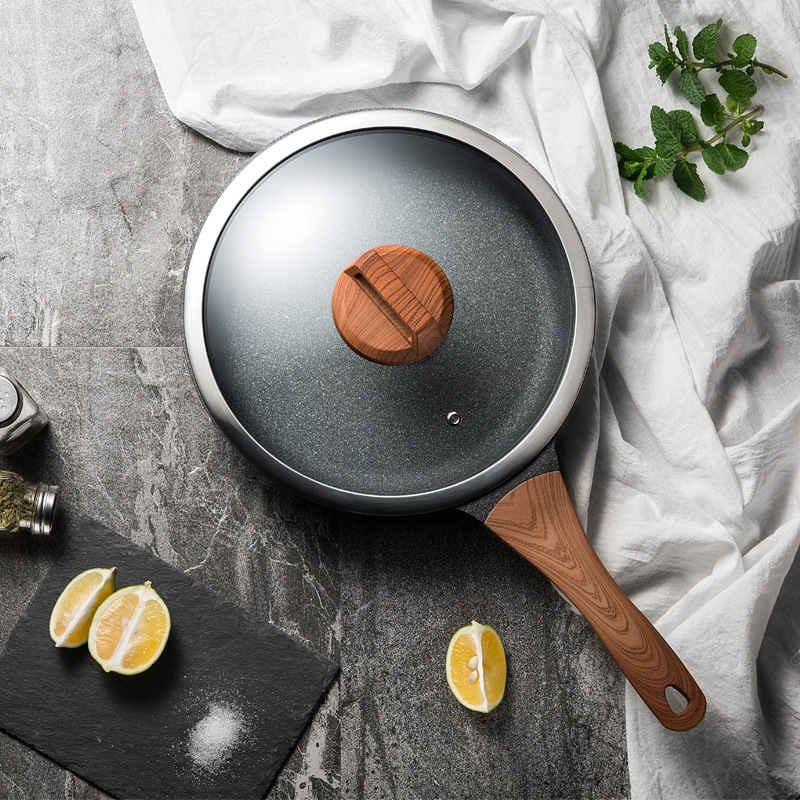Korean medical stone non-stick pan steak frying pan uncoated pancake induction cooker omelette pan gift pot
