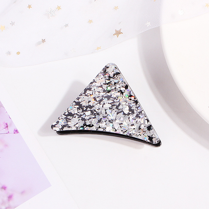 New Fashion Gold Acetate Powder Hair Clip Hair Clip Triangle Geometric Cheap Clip Clip Wholesale display picture 11