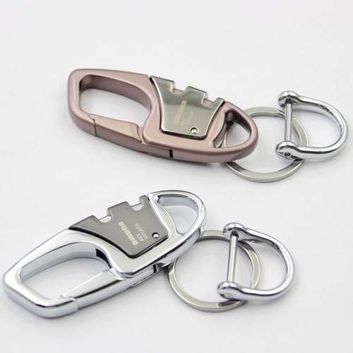 Omeida 3775 boxed keychain large head keychain creative stainless steel key chain car safety lock