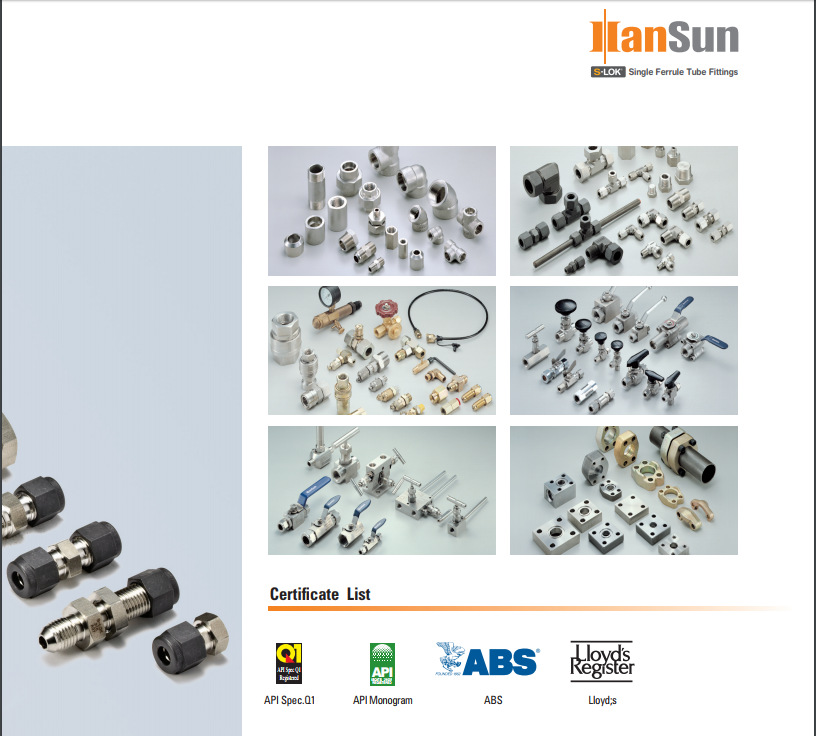 韩国S-LOK接头ST-20替代世伟洛克SS-2000-3