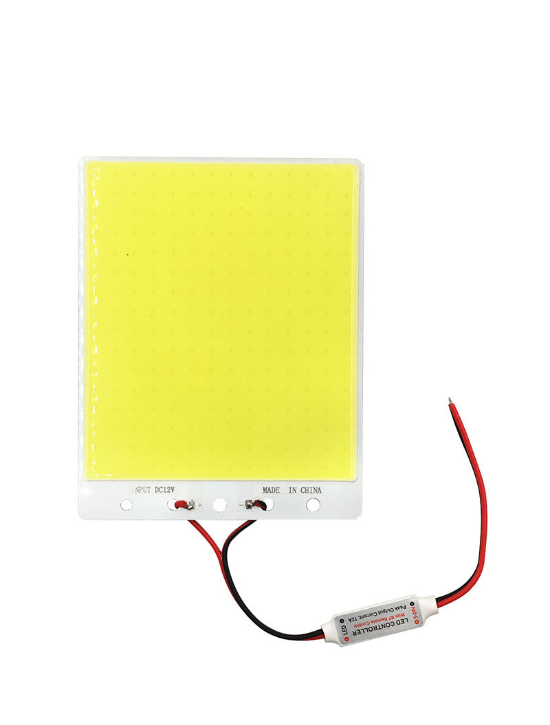 140x110mm方形纯白光led灯板cob集成面光源12v 50W带遥控可调光-阿里巴巴
