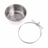 Parrot stainless steel parrot food box water pot water basin dog food bowl food cup food tank bird