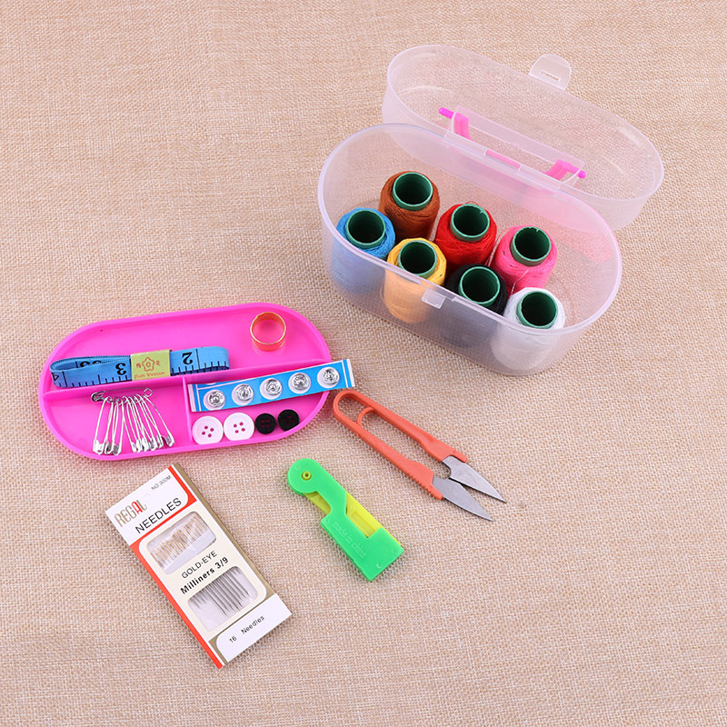 1 caja de costura traje hogar MINI BOLSA DE COSTURA a mano costura portátil herramienta de costura caja de almacenamiento traje