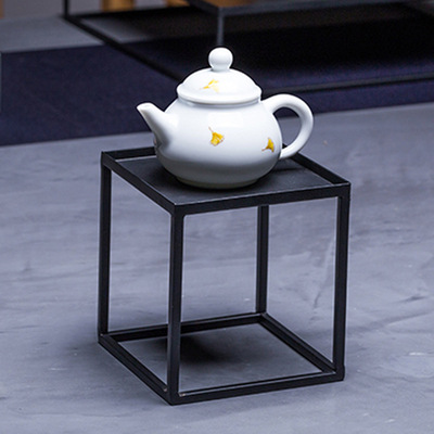Manufactor Japanese Iron art Kungfu Online tea set Shelf Cinnabar teapot Tray Tea ceremony Bogut Display rack