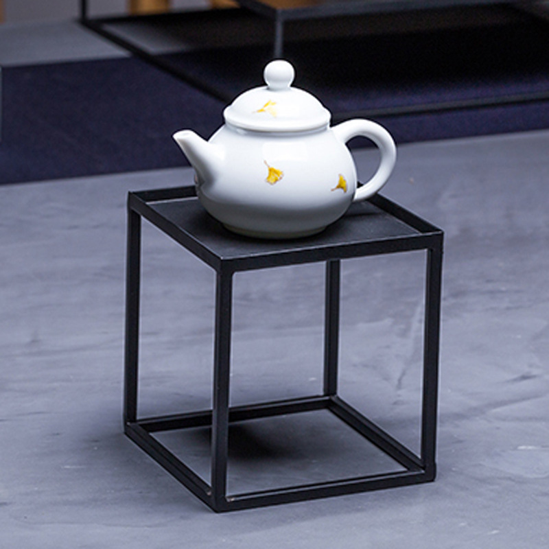 Manufactor Japanese Iron art Kungfu Online tea set Shelf Cinnabar teapot Tray Tea ceremony Bogut Display rack