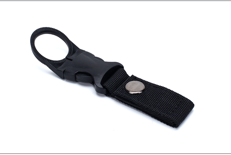 Outdoor Equipment Accessories-Outdoor military Nylon Webbing Buckle Hook Water Bottle Holder Clip EDC Climb Carabiner Belt Backpack Hanger Camp