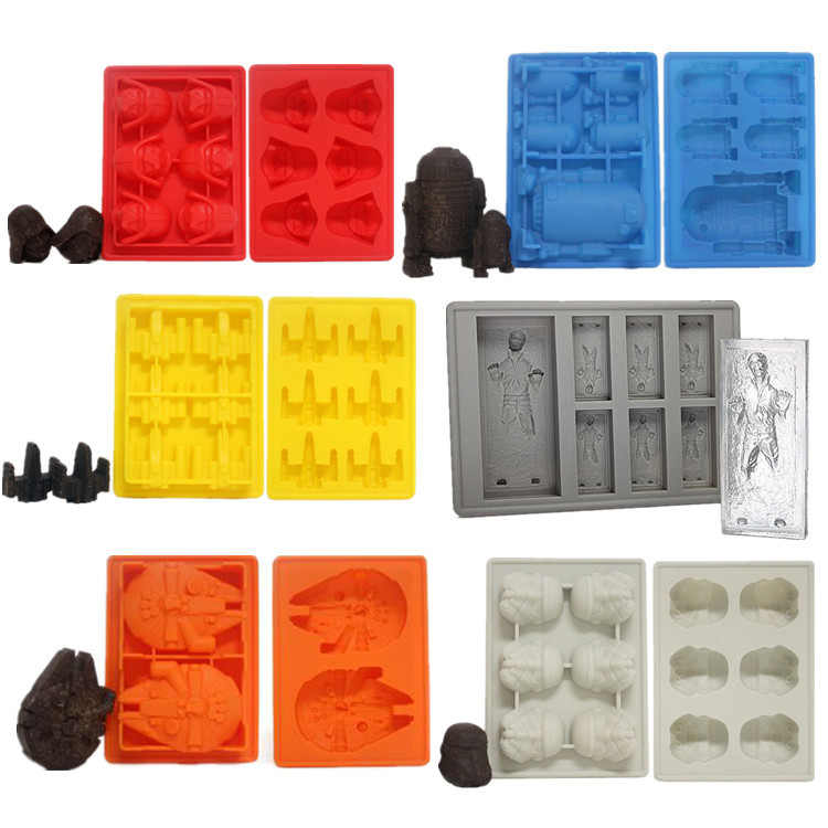 工厂现货供应/硅胶冰格二代星际大战冰格 6件组合套件硅胶冰格模