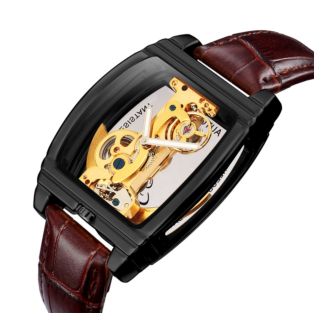 Shenhua Automatic Mechanical Watch For Men Hollow-out Design_voghion.com