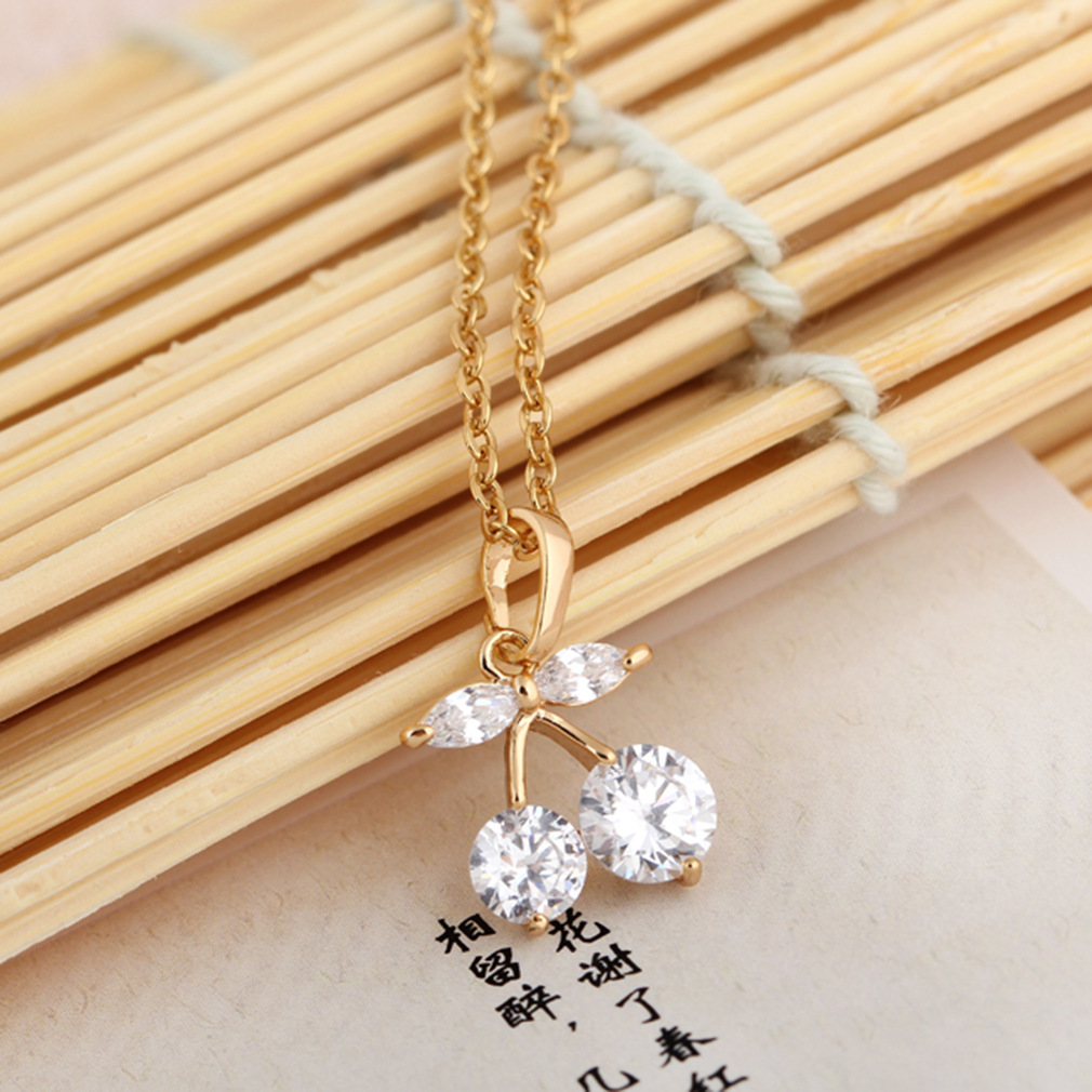 Cherry Zircon Necklace Image 3