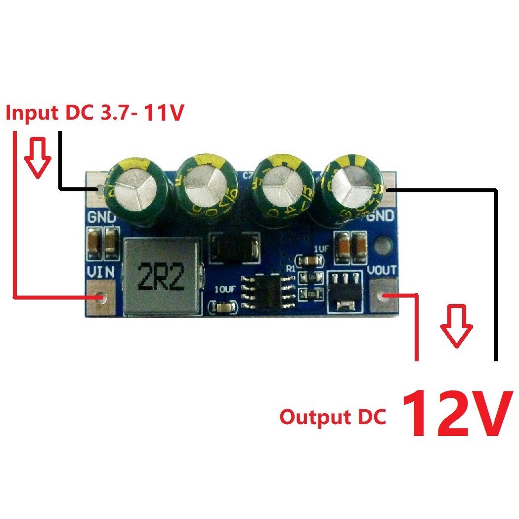 DC 3.7-11V to 12V