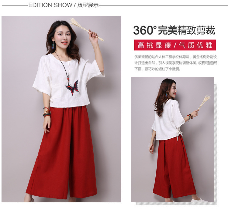 Costume femme en Coton et lin - Ref 3334032 Image 8