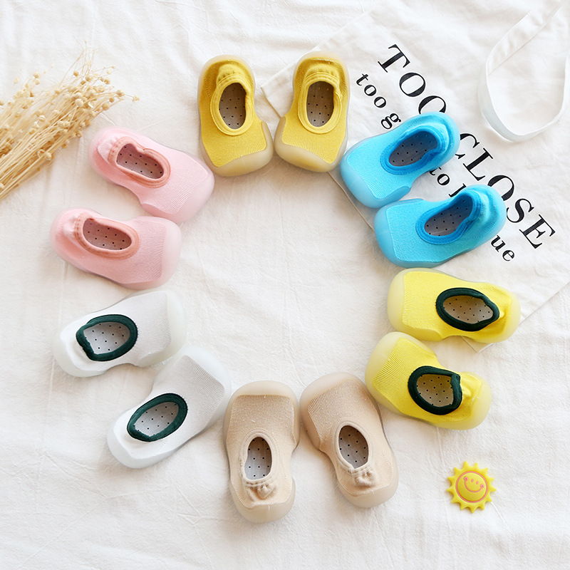 襪子鞋兒童幼兒園室內早教鞋夏季透氣襪鞋男女童軟底地板襪淺口棉