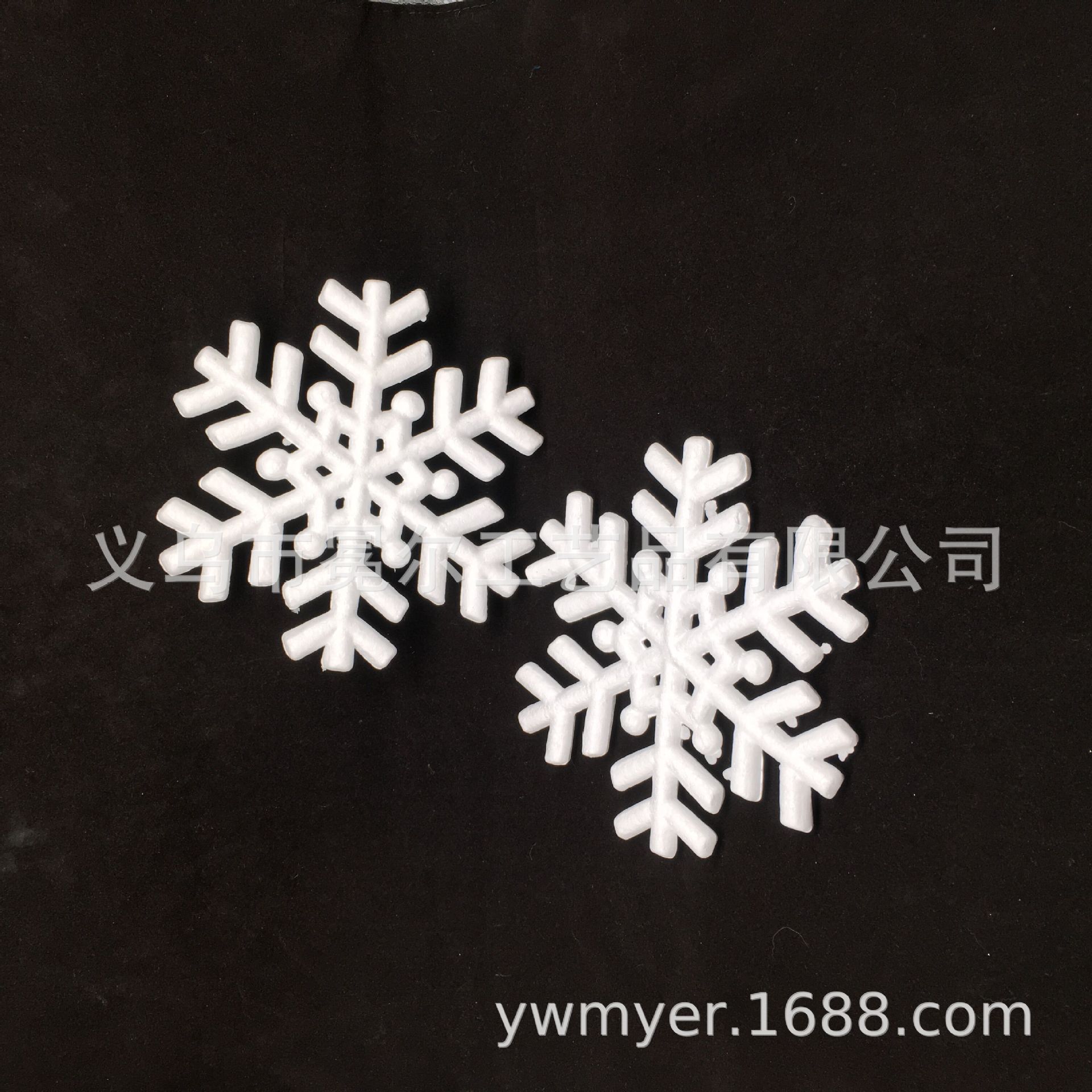 厂家直销EPS 20cm泡沫雪花 圣诞节装饰品 圣诞树 橱窗 挂件