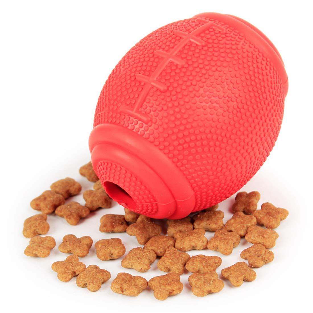 Friends pet factory direct bite-resistant rubber dog leak ball toy rubber olive leak ball size