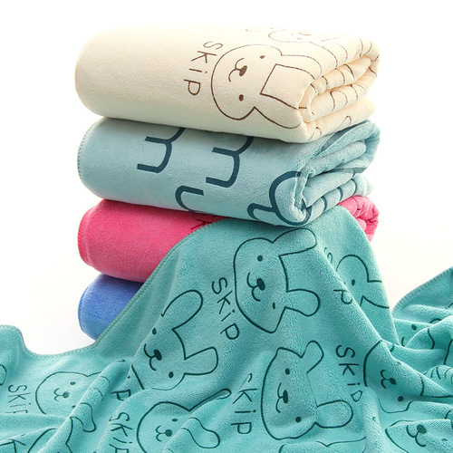 Bath Towel Beauty Salon Ultra-Fine Fiber Printed Bath Towel Manufacturer Baby Absorbent Thick Bath Towel 70*140