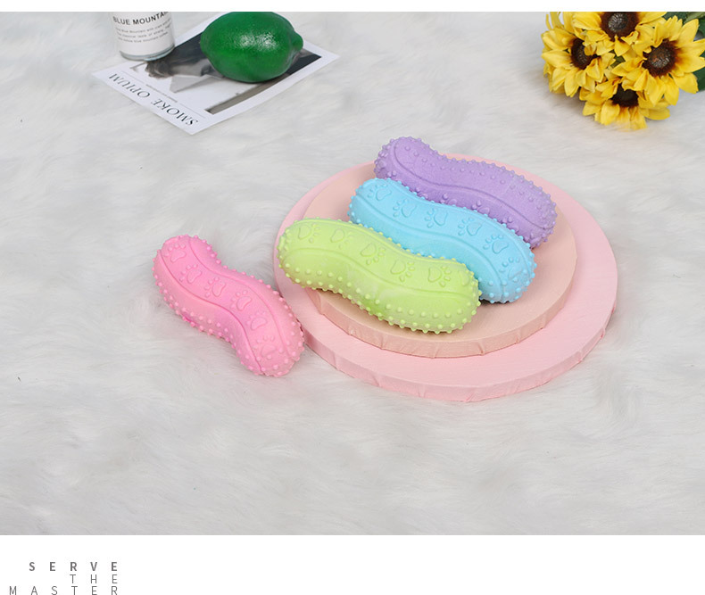 Pet Dog Toy Rubber Bite Resistant And Wear-resistant Anti-boring Dyeing Molar Dog Bite Toy display picture 5