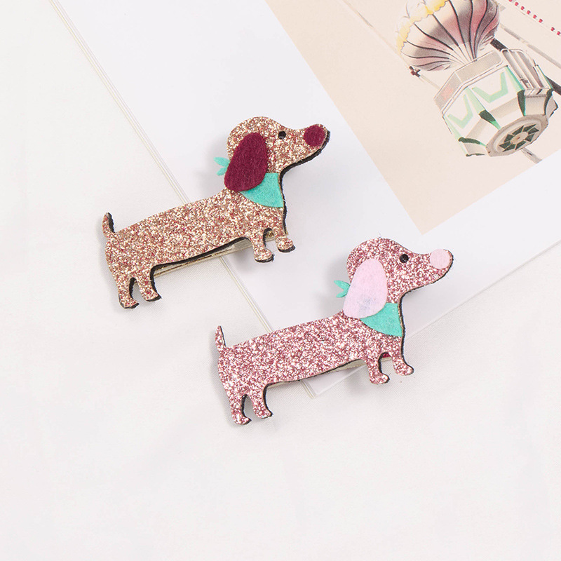 Cartoon Style Animal Cloth Sequins Hair Clip display picture 5