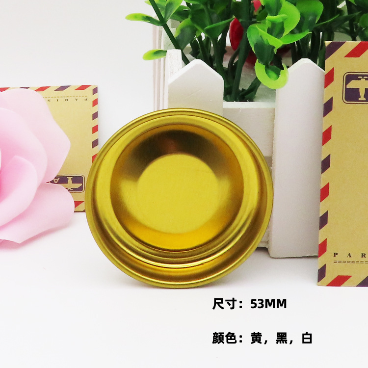 现货铁盖 黄色红酒盖 凹凸拉伸盖  圆形马口铁塞盖 金属防尘盖