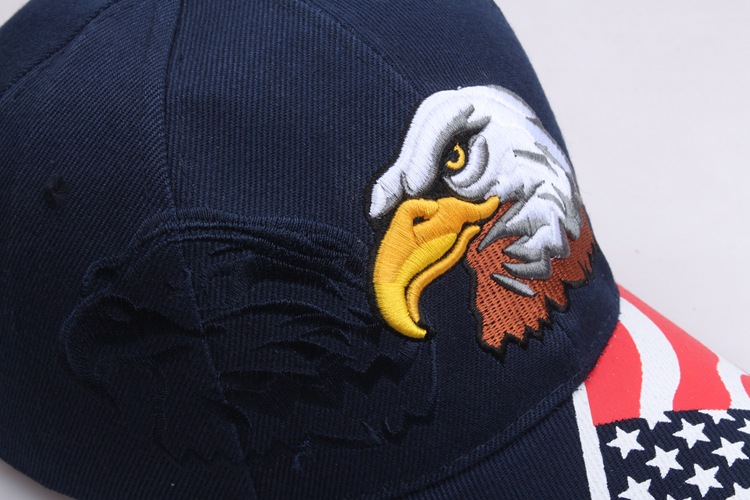 Lanyin Eagle Flag Five Point Star bestickter Baseball-Entenzungen-Sonnenhut Tide_voghion.com