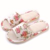 Four seasons linen cotton slippers Female home room, floor anti -slip male EVA home use couple pastoral manufacturer quietness