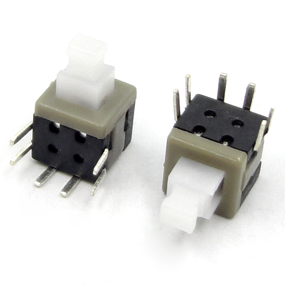 厂供应 90度卧式有锁/无锁5.8*5.8按键开关 电话机收线开关