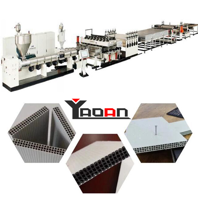 厂家直销环保建筑复合模板机器多层共挤建筑模板押出挤出生产线