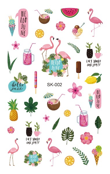 Nuevas pegatinas de unicornio, pegatinas de animales frescas y lindas para uñas, populares en Instagram, pegatinas de arte para uñas impermeables y duraderas, removibles. image 54