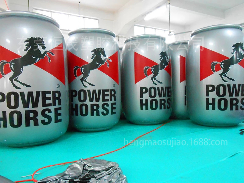 工厂定制PVC 充气瓶子 PVC充气广告椰汗瓶模饮料罐子 易拉罐