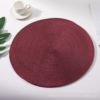 Explosion round PP simple style meal cushion coating pad tableware cushion dish pad Japanese imitation grass compilation table cushion