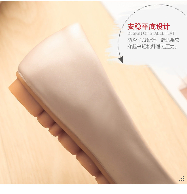 Giày bệt nữ mũi nhọn hở miệng cá, đế mềm êm chân, kiểu dáng thanh lịch dễ phối đồ — Màu vàng kim U8, Màu vàng kim U9, U8 màu trắng, U8 màu đen chi tiết 10
