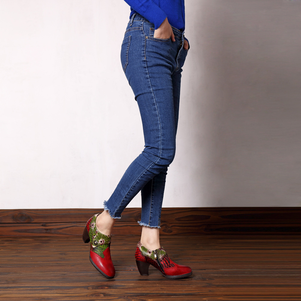 Bottes femme en En cuir - Ref 3355288 Image 3