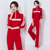 motion leisure time suit new pattern Wide leg pants suit jacket spring and autumn Traveling leisure time run Two piece set DZ100