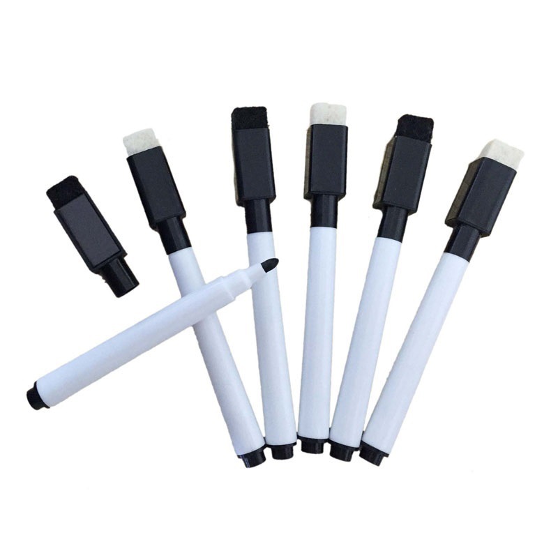 細頭彩色磁性白板筆可擦寫帶磁帶刷帶擦頭廠家直銷貨源充足易擦除