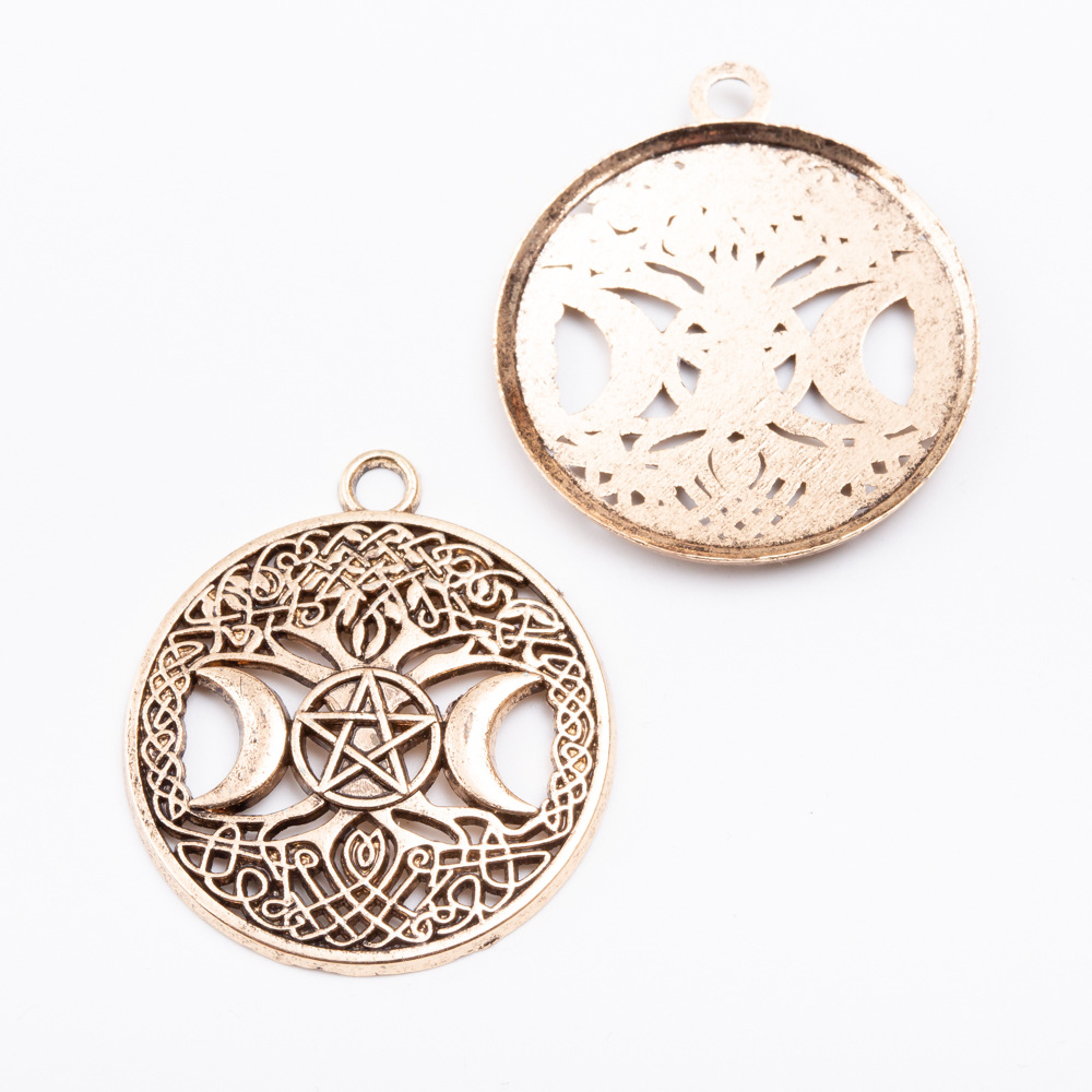 DIY Jewelry Accessories Classification Alloy Material Star, Moon, Tree Pattern Alloy Star Moon Tree Pendant DIY Jewelry Accessories