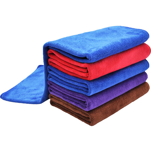 420g 65*33CM brushed thickened car towel, microfiber absorbent car towel, car wash towel wholesale