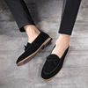 British Versatile Genuine Matte Men's Shoes Fashion Bow Trendy Men's Shoes