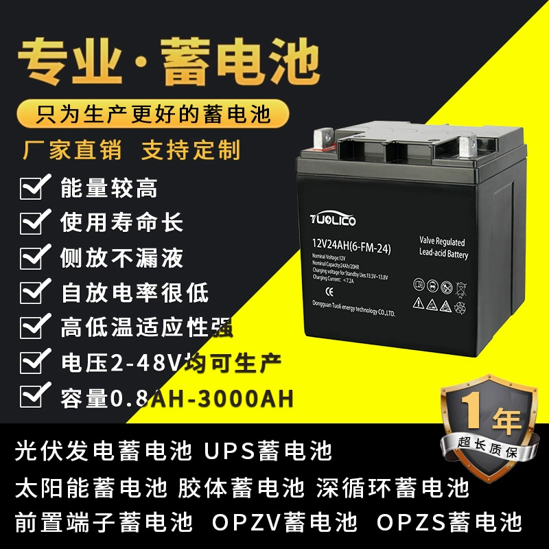 Перезаряжаемый аккумулятор, 12V, 24Ah, 12V