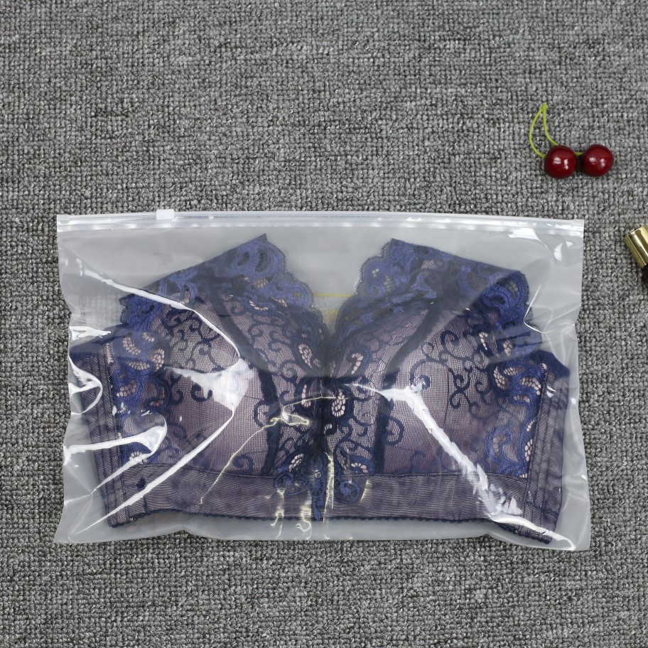 【厂家现货】泳衣包装袋现货拉链袋定制PE磨砂自封袋文胸包装袋