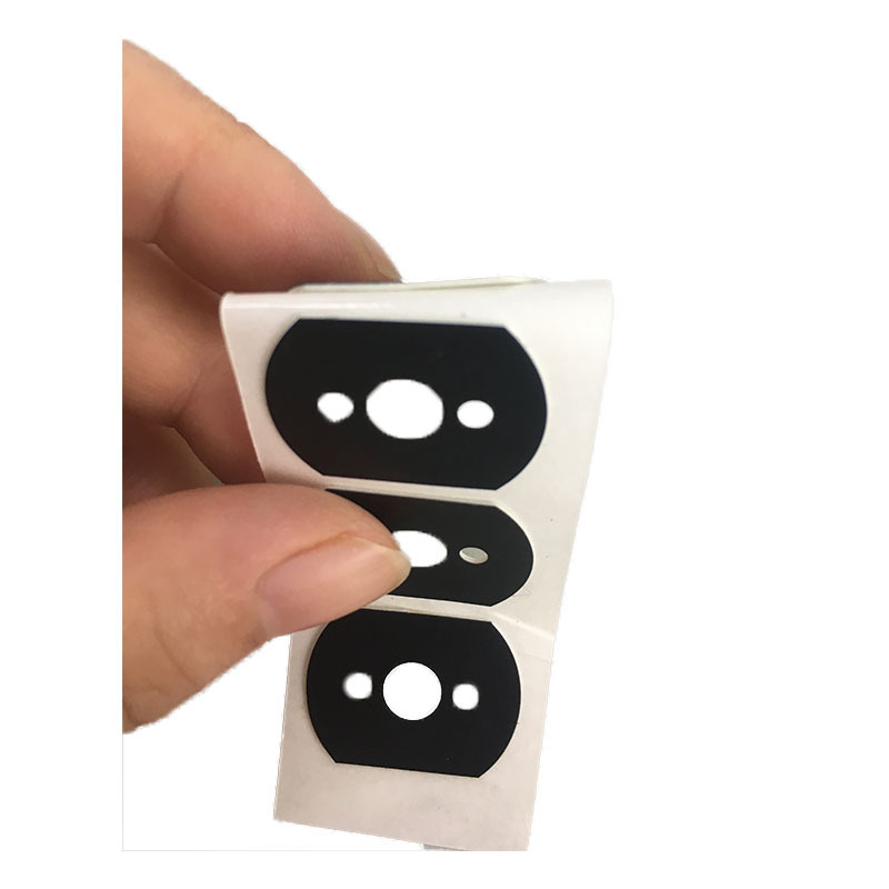 专业模切定制耐寒耐高温耐磨损黑色PC电池电源绝缘片交期准