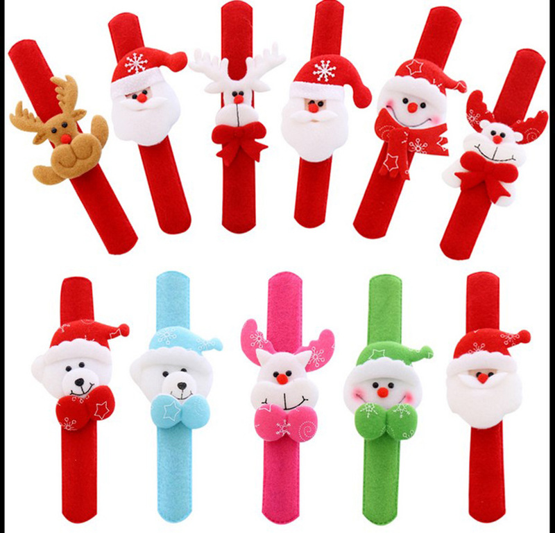 クリスマスラケットクリスマスサンタクロース雪だるま鹿の角創意子供玩具ブレスレット装飾ブレスレット用品卸売り|undefined