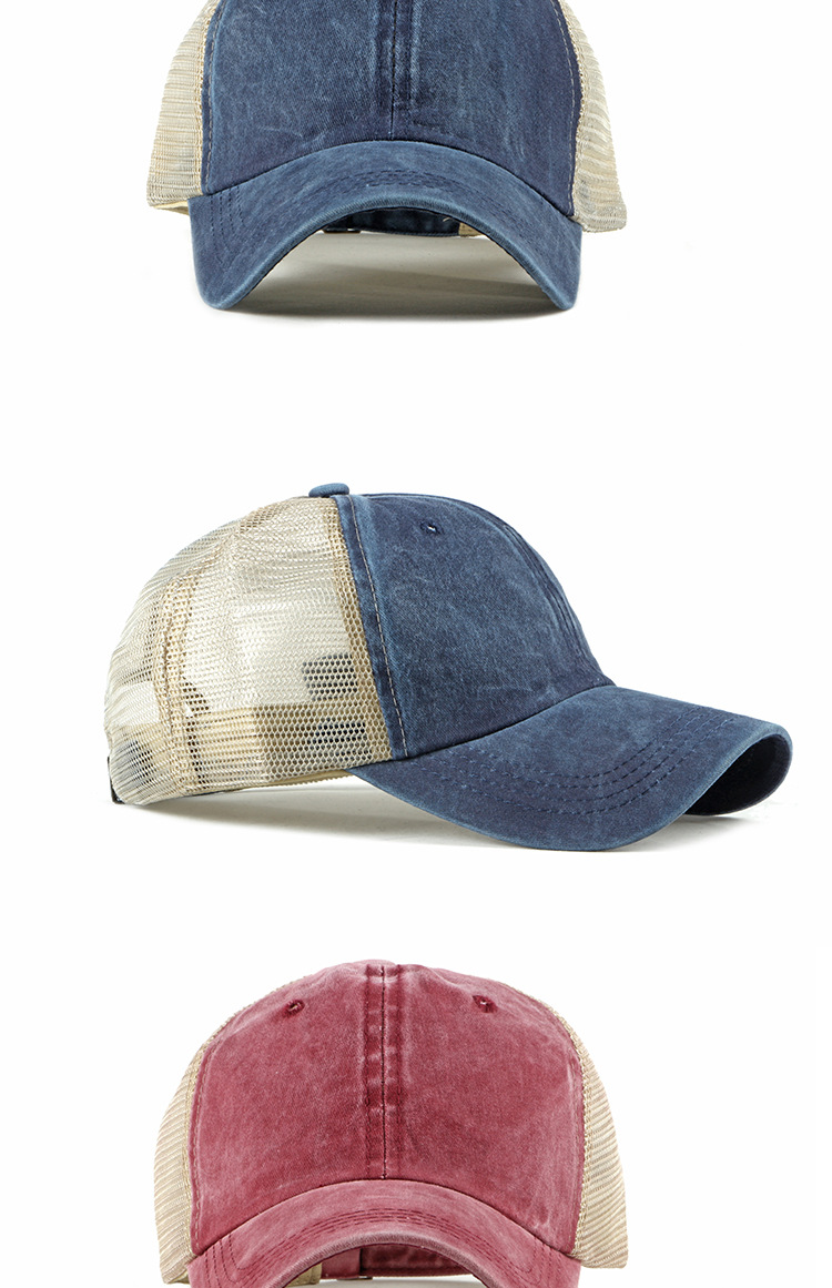 154g Weight Baseball Cap Hats Type Holiday, Outdoor Occasion Unisex Casual Color Block Crimping Baseball Cap