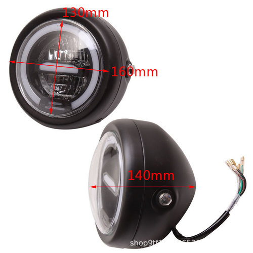 Retro motorcycle modified LED daytime running aperture front headlight Harley motorcycle headlight retro light