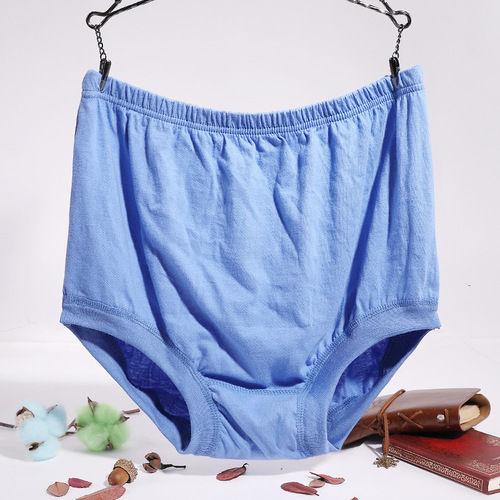 Middle-aged and elderly men's underwear 60-70 years old 80 dad loose cotton cotton father's briefs grandpa 5571