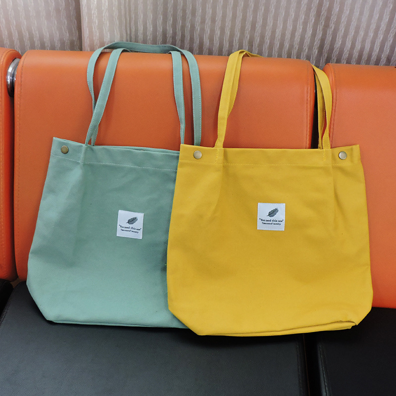 现货时尚印花单肩棉布袋 16安棉帆布手提袋 棉布帆布袋购物袋