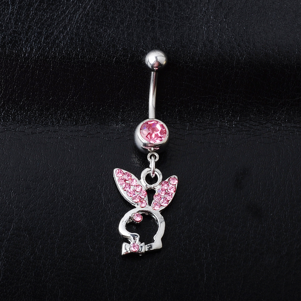 Piercing Jewelry Diamond Rabbit Belly Ring Multi-color Navel Stud display picture 3